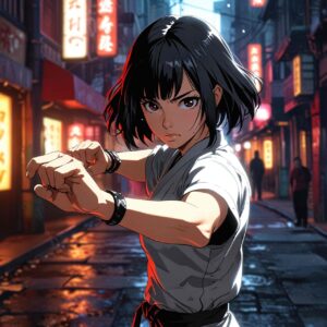 Child Practising Wing Chun In Traditional Stance – Kids Martial Arts Training