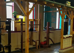 Interior of Zhulin Hidden Village, home of Lewisham Wing Chun classes