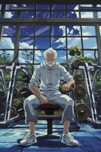 older man Recovering from injury learns wing chun